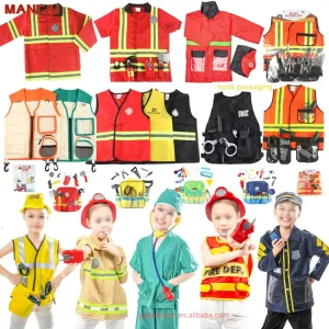 Community Helper Doctor Nurse Worker Firefighters Pilot Role Play Kids Career Costumes Children Unisex