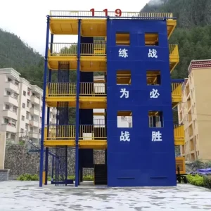 Compact Fire Training Tower Anti corrosion Epoxy Coating for Fire Safety Training in Small Businesses and Warehouses