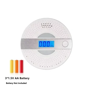 Compound CO Smoke Detector Toxic Carbon Monoixde Gas Leak Alarm Fire Smoke Detector for Home Travel