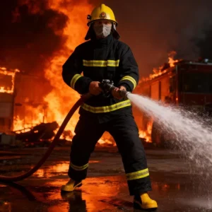 Comprehensive Firefighter Safety Kit Complete Protection for Firefighting Operations Fireman Suit