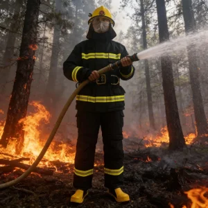 Comprehensive Firefighter Safety Kit Complete Protection for Firefighting Operations Fireman Suit
