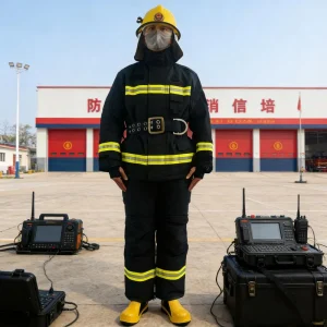 Comprehensive Firefighter Safety Kit Complete Protection for Firefighting Operations Fireman Suit