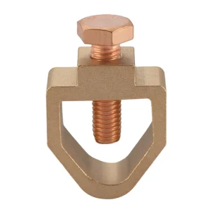 Connection Clamp for Grounding Rods and Copper Strips Grounding Clamp for Electrical Engineering Applications