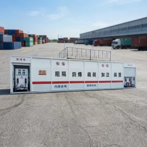 Containerized Mobile Fuel Dispensing Station 10000L-50000L Explosion-Proof Tank for Remote Mine Construction Site OEM Available