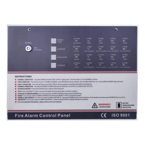 Conventional 4 Zone Fire Alarm Control Panel AC90~270V CE Certified Wired LED Display Unique One Battery Design OEM ODM Factory