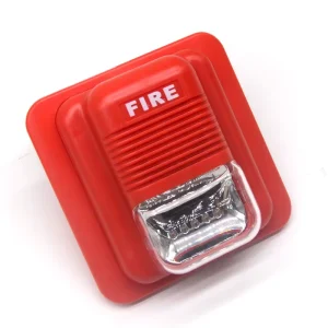Conventional DC24V Horn Siren and Light CE Red Fire Alarm