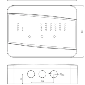 Conventional Fire Alarm Control Panel 8 Zone Fire Safety Host with Backup Battery