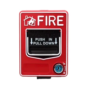 Conventional Manual Call Point Fire Alarm System Accessory ABS Wireless Pull Station Barking Alarm