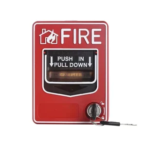 Conventional Manual Call Point Fire Alarm System Accessory ABS Wireless Pull Station up to 10m Barking Alarm