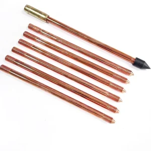 Copper Bond Electrical Ground Rod Engineering Construction Earthing System Copper-clad Steel Ground Earthing Rod
