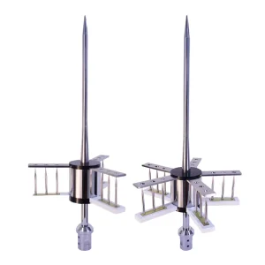 Copper Brass Lightning Rod Custom Design Lightning Arrester for Lightning Protection Air Terminal Rod Co
