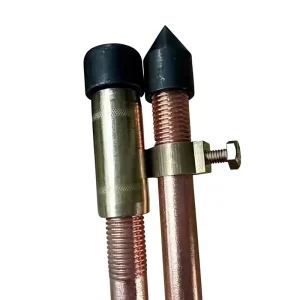 Copper Clad Stainless Steel Earth Rods with Clamps for Electrical Lightning Protection