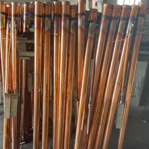 Copper Clad Steel Earth Grounding Rod with Clamp for Electric Fence Lightning Protection Underground Use