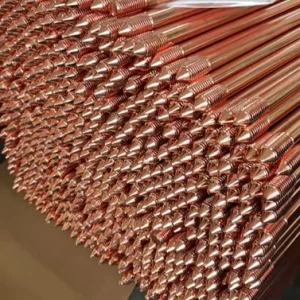 Copper Clad Steel Grounding Rod for HV Transmission Lines and Railways