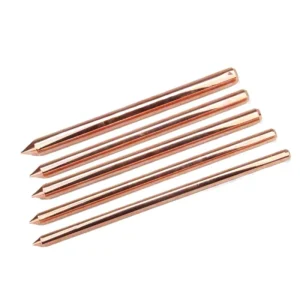 Copper Clad Steel Grounding Rods Lightning Protection Grounding Nails and Pins Locke Type Copper Plated Electrodes