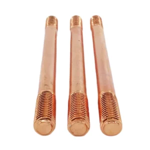 Copper Clad Steel Threaded Earth Rod Grounding Rod for Lightning Protection Grounding System Model WLH26001 Made in China ZHE