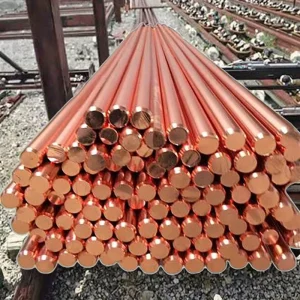 Copper Coated Steel Ground Rod Copper Bonded Earth Rod Lightning Protection Earthing Ground Connecting Rod