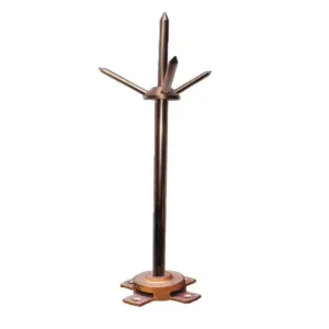 Copper Lightning Rod for High rise Building Lightning Protection Yellow 1 6m Length 110A Rated Current