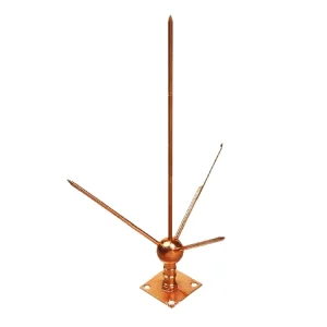 Copper lightning Arrester Earth Rod for air Terminal Rod