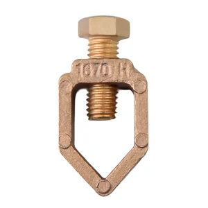 Copper or Copper Plated Aluminum Grounding Rod Cable Clamps Grounding Connection Accessories