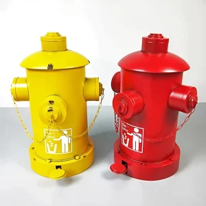 Creative Fire Hydrant Trash Can Pedal Retro Iron Bar Restaurant Storage Barrel Industrial Ornaments Decorative Waste Bin