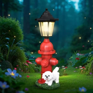 Cross Border New Eastern Rock Pastoral Resin Crafts Creative Dog Fire Hydrant Outdoor Lawn & Courtyard Animal Ornament