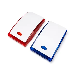 Custom DC9V 15V Indoor Red Blue Flashing Audible Visual Wall Mounted Fire Siren Strobe Horn for Security Systems