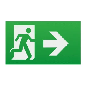 Custom Durable Reflective Aluminum Danger Warning Emergency Exit Sign Traffic Safety Warning Sign
