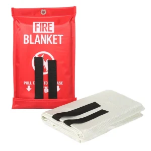 Custom Emergency Fiberglass Fire Blanket En1869 Fireproof with Hooks and Gloves for House Fires