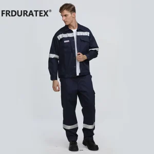 Custom FR Clothing Electrician Fire Retardant Workwear Mens Flame Resistant Oil and Gas Apparel