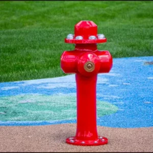 Custom FRP Fire Hydrant Theme Play Equipment for Pet Park and Water Playground