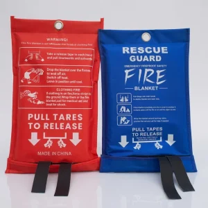 Custom Fire-Resistant Fiberglass Fire Blanket All Sizes Emergency Firefighting Equipment for Rescue in Kitchen & Home