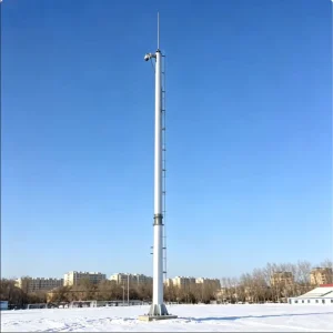 Custom Height Hot Dip Galvanized Q355B Steel Lightning Protection Tower Surge Protection Outdoor Storage Warehouse Lightning Rod