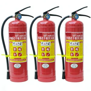 Custom Logo DCP Dry Powder Portable Fire Extinguisher Car Mount WK MFZ ABC3 WK01 Red 3m Spray Distance 5 Year Class A B
