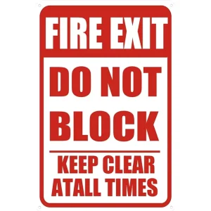 Custom Luminous Fire Department Door Signage Label Flammable and Hazmat Signs Fire Emergency Exit Signs Symbol