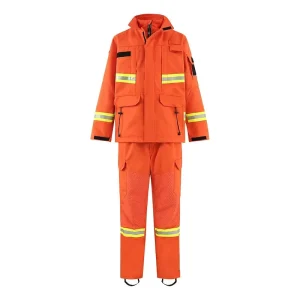 Custom Men Fire Fighter Uniform Fire Protection Suit for Rescue Flame Retardant Safety Protective Workwear
