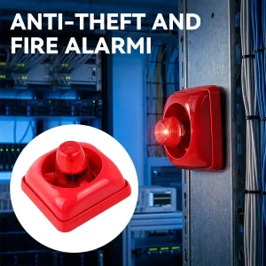 Custom Mini Electronic Alarm Siren 110 Db Loud Wired Garden & Car Fire Alarm Made of Durable Plastic