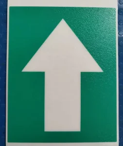 Custom PVC Arrow Directional Signs Acrylic Single-Sided Waterproof Heat-Resistant Stickers Underground Stations