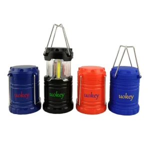 Custom Portable Extendable Switch Tent Light 3AAA Dry Battery Outdoor Camping Lantern Emergency IP44 Waterproof 5000K Daylight