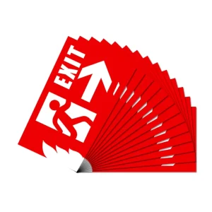 Custom Printed Self-Adhesive Rectangle UV Resistant Warning Safety Labels