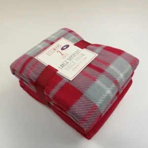 Custom Recycled Polyester Twill Plain Polar Fire Resistant Disposable Travel Airplane Fleece Blanket