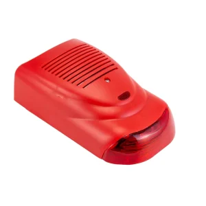 Custom Red Fire Strobe Siren Alarm System 128 DB Dc9 18v Strobe Siren Alarm for Various Applications