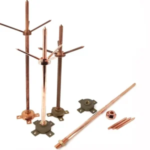 Custom Thunder Protector Copper Lightning Conductor Arrester Lightning Rod for Building