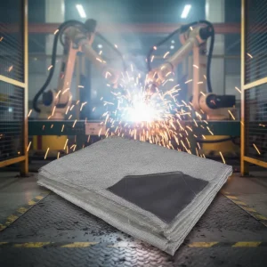 Custom made PU Welding & Fireproof Blankets for Shipbuilding Construction Automotive Parts Oil Plants