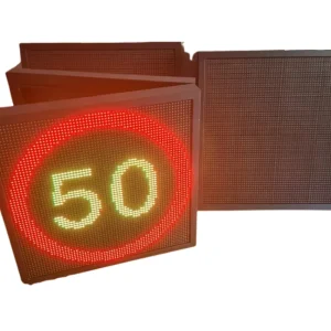 Customizable 640mm Full Color LED Warning Traffic Sign Solar Power for Display Variable Message Speed Limit