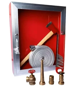 Customizable Durable Wall Mounted 30m Capacity Carbon Steel Fire Hose Cabinet Fire Fighting Equipment Accessories