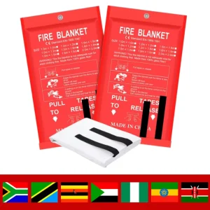 Customizable High Temperature Resistant Emergency Safety Fireproof Glass Fiber Fire Blanket 550 White Portable