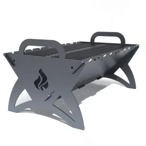 Customizable Metal Fire Pit Portable Garden Heater for Patio Outdoor & Party Use for Camping
