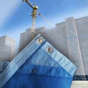 Customizable Pvc Mesh Sheet Fireproof Building Protective Cutting Net Roll Plastic Nets Geosynthetic Materials