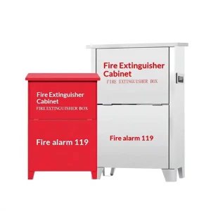Customizable Stainless Steel Fire Extinguisher Boxes HONGSHENG Brand 450*300*175mm Firefighting Equipment
